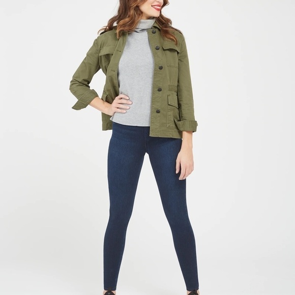 SPANX Jeanish ankle leggings in twilight rose - Picture 1 of 11